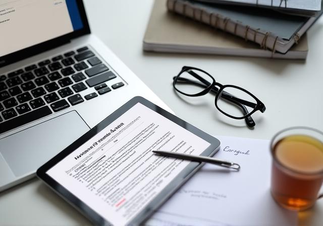Magnifying glass over legal text